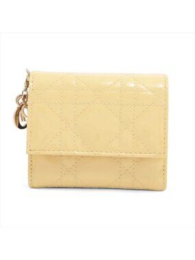 Dior Cannage Lady Leather Trifold Wallet